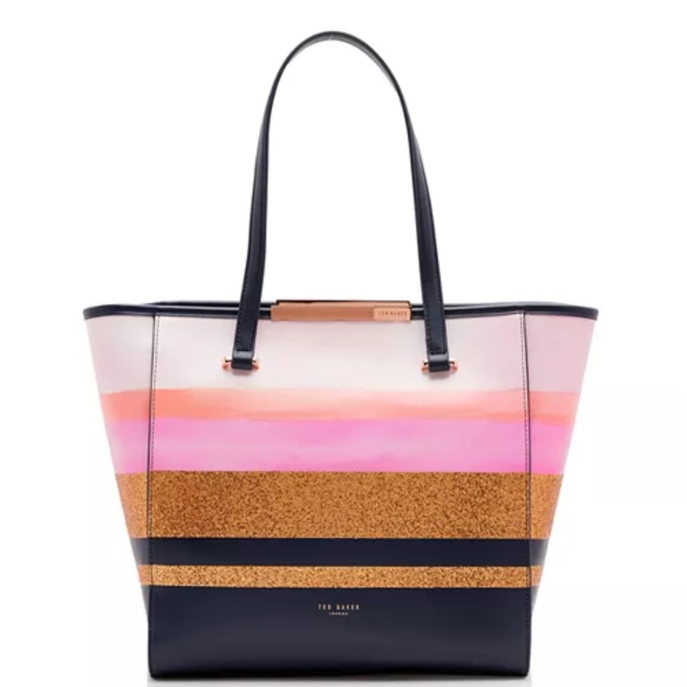 Ted Baker London Glitter Stripe Large Tote